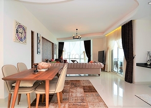 Меблированная квартира с видом на море в Махмутларе