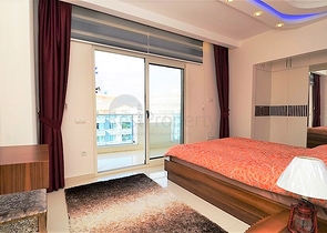 Меблированная квартира с видом на море в Махмутларе