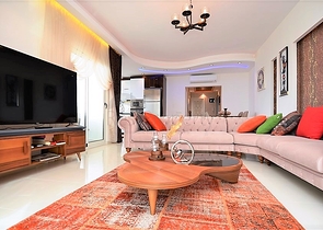 Меблированная квартира с видом на море в Махмутларе