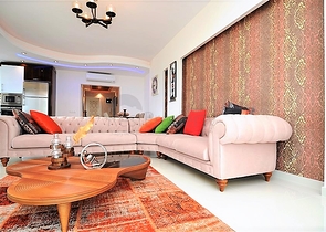 Меблированная квартира с видом на море в Махмутларе