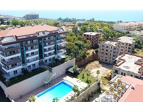 Квартира планировки 1+1 с видом на море в Кестеле