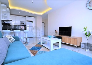 Квартира планировки 1+1 с видом на море в Кестеле