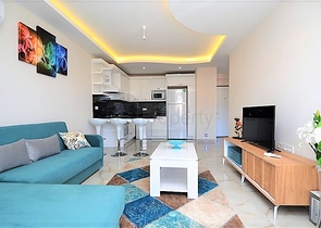 Квартира планировки 1+1 с видом на море в Кестеле