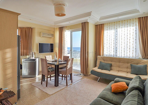 Меблированная квартира с одной спальной комнатой в Демирташе