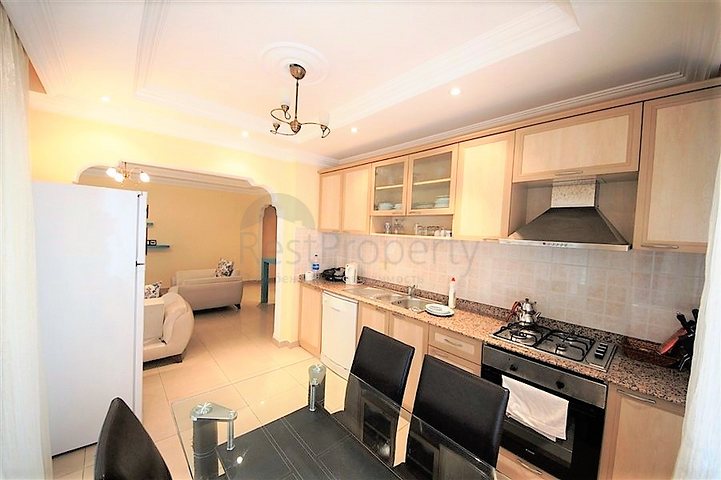 Квартира с двумя спальными комнатами в центре района Оба