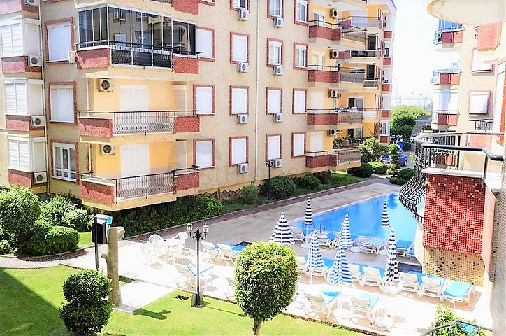 Квартира с двумя спальными комнатами в центре района Оба