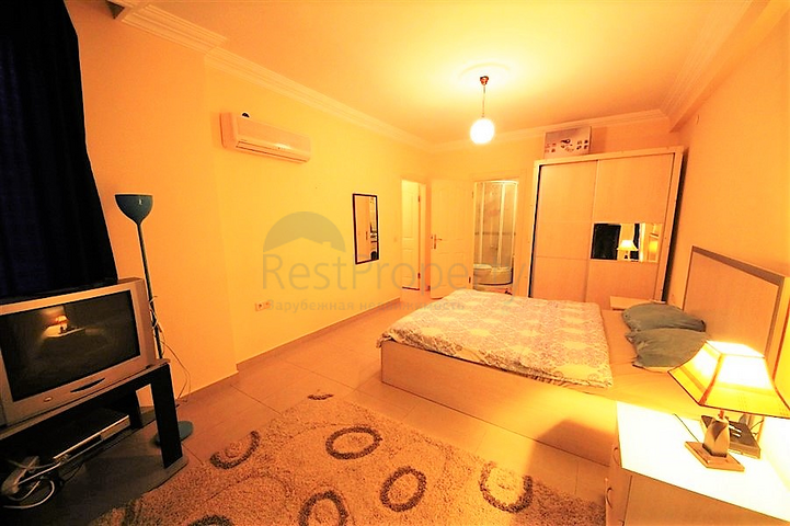 Квартира с двумя спальными комнатами в центре района Оба