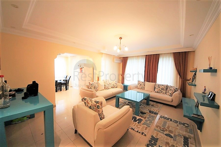 Квартира с двумя спальными комнатами в центре района Оба