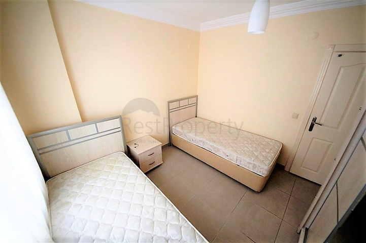 Квартира с двумя спальными комнатами в центре района Оба