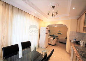 Квартира с двумя спальными комнатами в центре района Оба