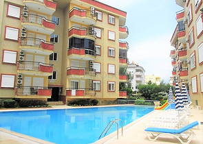 Квартира с двумя спальными комнатами в центре района Оба