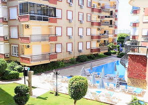 Квартира с двумя спальными комнатами в центре района Оба