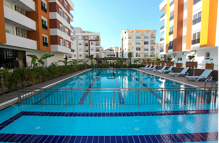 Квартира 2+1 в комплексе в Хурме Коньяалты рядом с парком