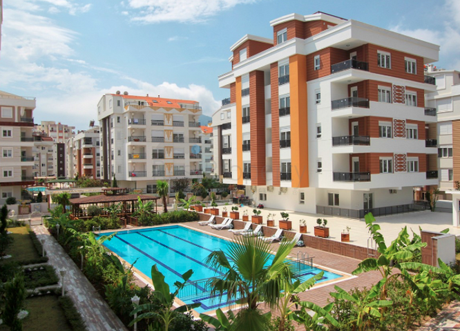 Квартира 2+1 в комплексе в Хурме Коньяалты рядом с парком