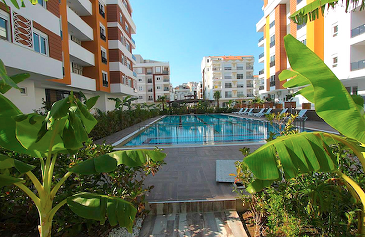 Квартира 2+1 в комплексе в Хурме Коньяалты рядом с парком