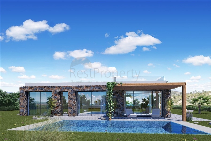 Вилла с тремя спальнями с видом на море на Северном Кипре