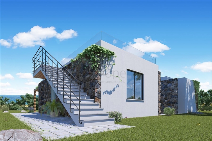 Вилла с тремя спальнями с видом на море на Северном Кипре