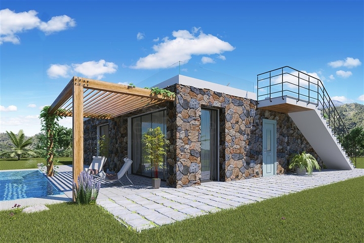 Вилла с тремя спальнями с видом на море на Северном Кипре