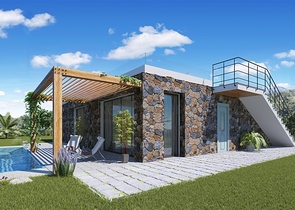 Вилла с тремя спальнями с видом на море на Северном Кипре