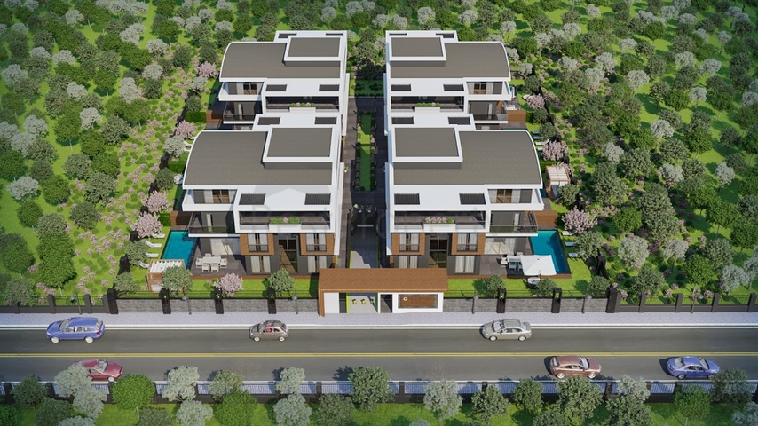 Проект вилл 7+1 в Коньяалты Анталья