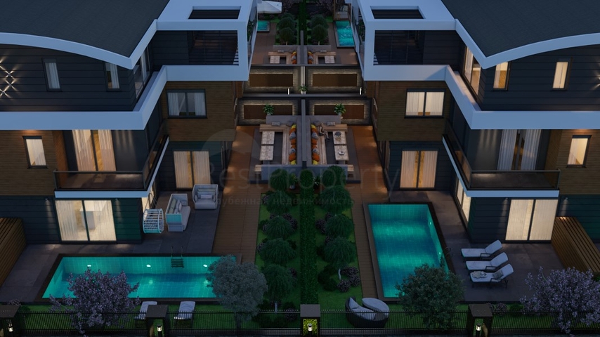 Проект вилл 7+1 в Коньяалты Анталья