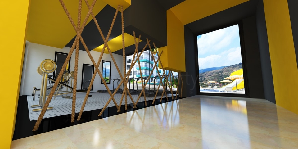 Квартира с прямым видом на море в районе Каргыджак