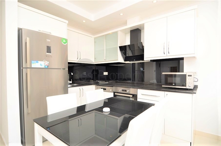 Меблированная квартира с двумя спальнями в центре Алании