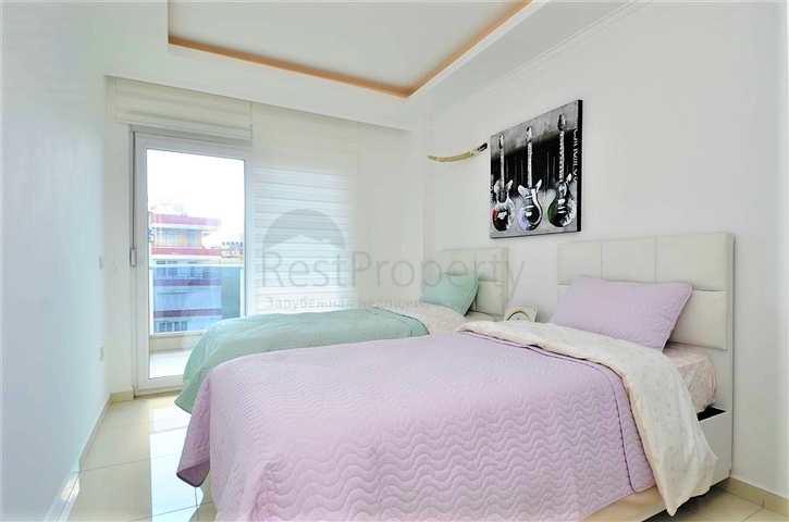 Меблированная квартира с двумя спальнями в центре Алании