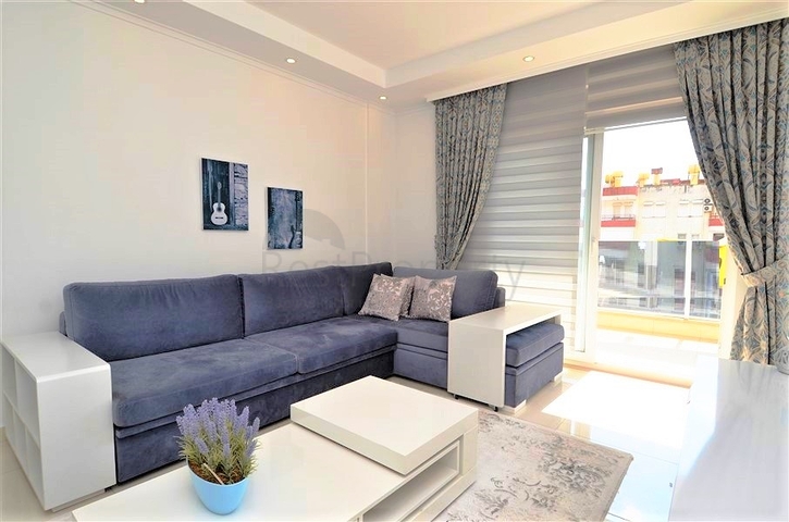 Меблированная квартира с двумя спальнями в центре Алании