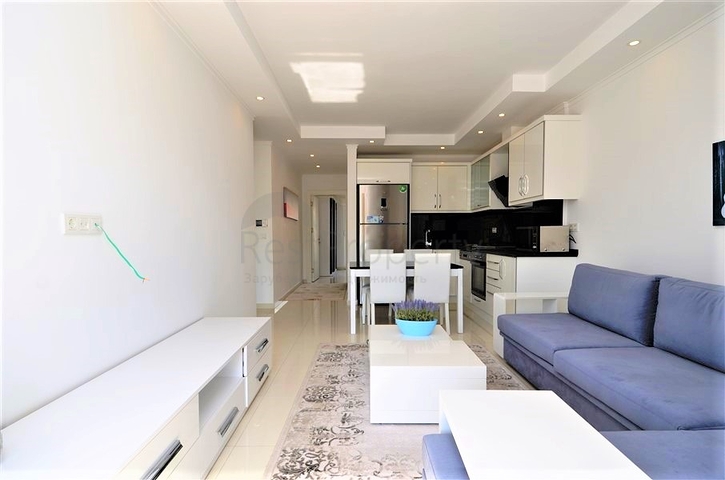 Меблированная квартира с двумя спальнями в центре Алании