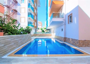 Меблированная квартира с двумя спальнями в центре Алании