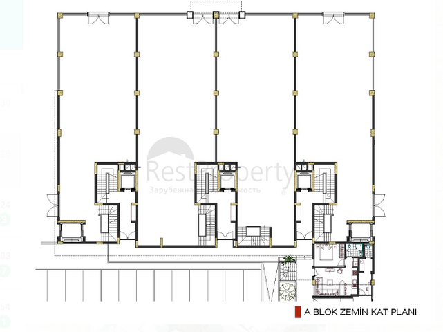 Качественный проект в районе Гебизли Муратпаша Анталья