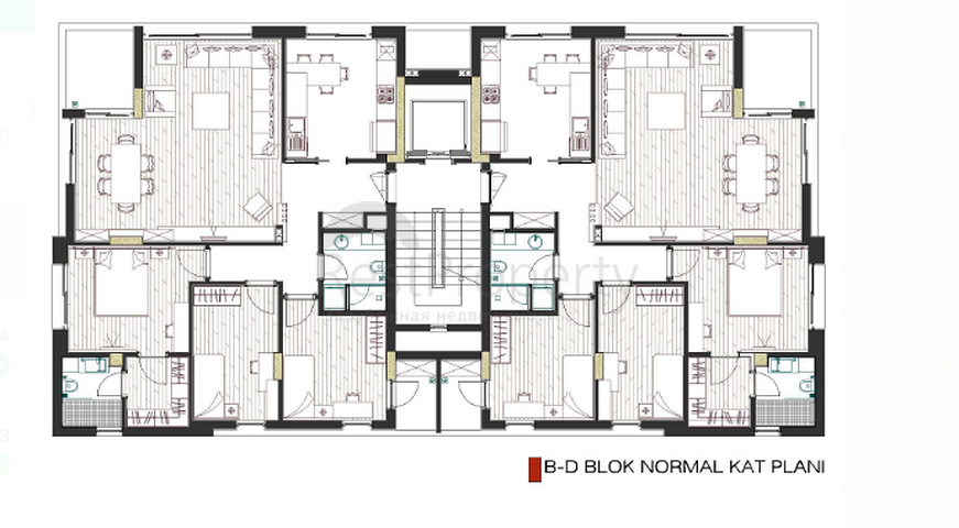 Качественный проект в районе Гебизли Муратпаша Анталья