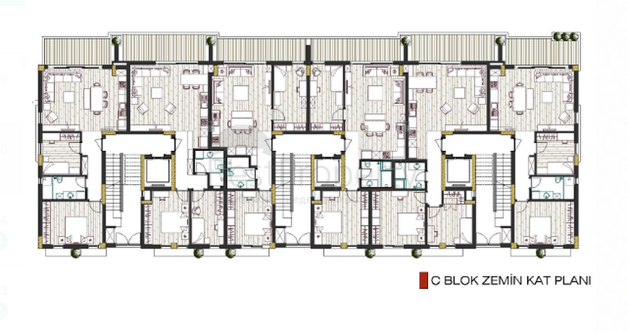 Качественный проект в районе Гебизли Муратпаша Анталья