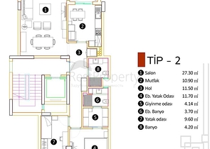 Качественный проект в районе Гебизли Муратпаша Анталья
