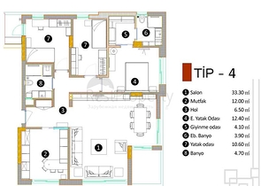 Качественный проект в районе Гебизли Муратпаша Анталья