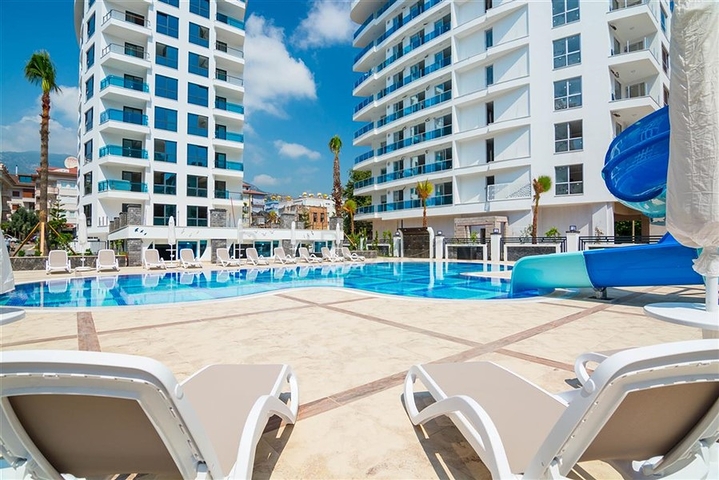 Квартира с одной спальней в элитном комплексе в центре Алании