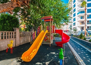 Квартира с одной спальней в элитном комплексе в центре Алании