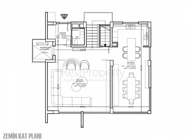 Новый проект элитных вилл в центре Алании