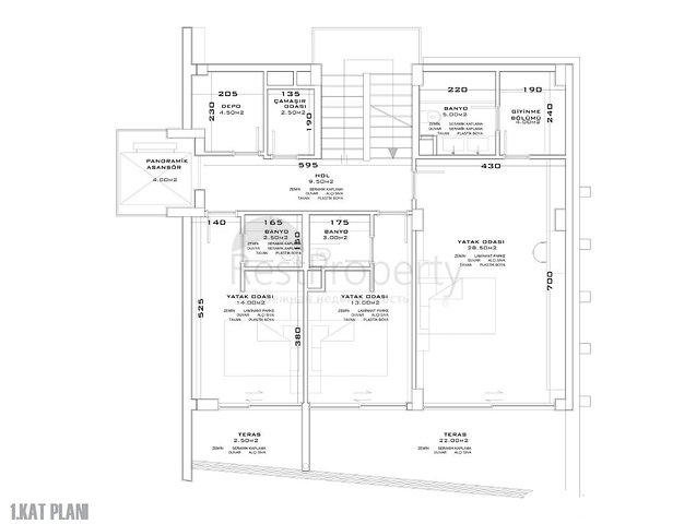Новый проект элитных вилл в центре Алании
