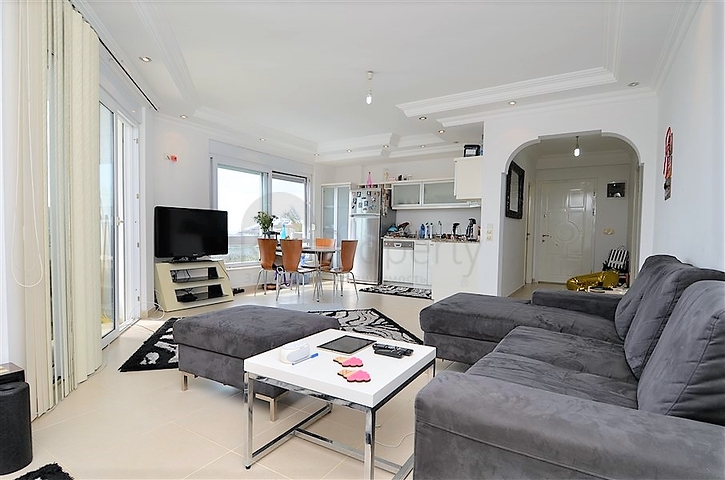 Меблированная квартира с двумя спальнями в центре Алании