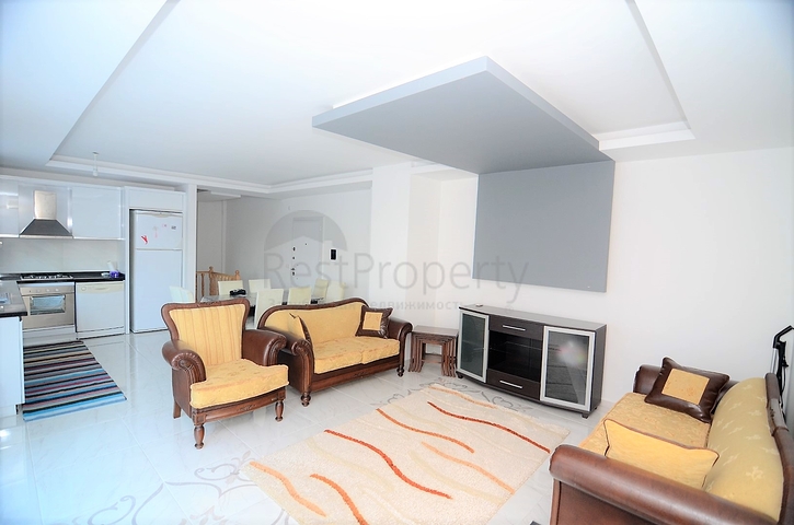 Меблированный пентхаус с тремя спальнями в Махмутларе