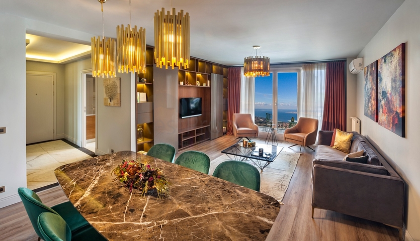 Апартаменты с видом на море рядом с транспортным узлом