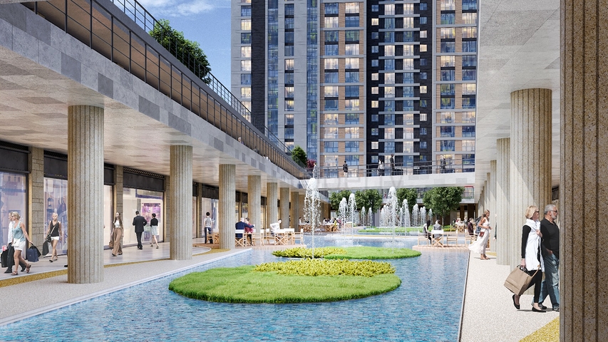 Апартаменты с видом на море рядом с транспортным узлом