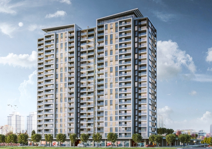 Апартаменты с видом на море рядом с транспортным узлом