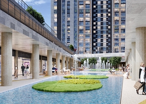 Апартаменты с видом на море рядом с транспортным узлом