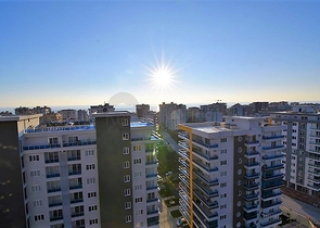 Меблированный пентхаус с видом на море в Махмутларе