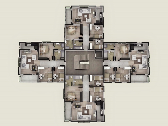 Готовый проект у подножья Торосских гор в Коньяалты Анталии