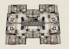 Готовый проект у подножья Торосских гор в Коньяалты Анталии