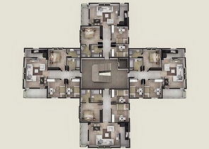 Готовый проект у подножья Торосских гор в Коньяалты Анталии